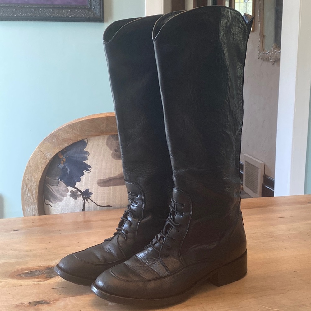 Tony Mora vintage black riding boot